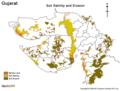 Soil Salinity And Erosion Map of Gujarat - Mapsof.Net Map