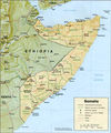 Somalia Map 1992 - Mapsof.Net Map