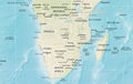 South Africa Physical Map 2 - Mapsof.Net Map