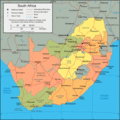 South Africa Regions Map - Mapsof.Net Map
