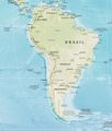 South America Physical Map 2 - Mapsof.Net Map