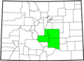 South Central Colorado Urban Area - Mapsof.Net Map
