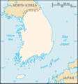 South Korea Blank - Mapsof.Net Map