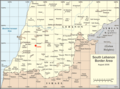 South Lebanon Qana Locator Map - Mapsof.Net Map