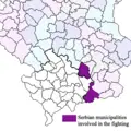 South Serbia Conflict - Mapsof.Net Map