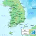 Southkoreamap - Mapsof.Net Map