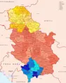 Srbija Okruzi De Jure Feb08 - Mapsof.Net Map