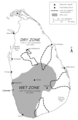 Sri Lanka Precipitation And Irrigation Map - Mapsof.Net Map