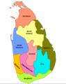 Sri Lanka Provinces - Mapsof.Net Map