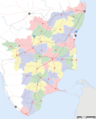 States Map of Tamil Nadu - Mapsof.Net Map