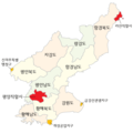 Subdivisions of North Korea (korean) - Mapsof.Net Map