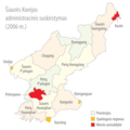 Subdivisions of North Korea (lithuanian) - Mapsof.Net Map