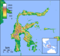 Sulawesi Locator Topography - Mapsof.net