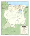 Suriname1991 Karte Umstrittene Gebiete - Mapsof.Net Map