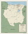 Suriname Political Map - Mapsof.Net Map