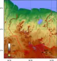 Suriname Topography - Mapsof.Net Map