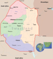 Swaziland Political Map - Mapsof.net
