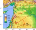 Syria Topography - Mapsof.net
