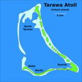 Tarawa Atoll, Kiribati - Mapsof.Net Map