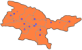 Tehran Province Blank Colored - Mapsof.Net Map