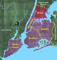 The Bronx Borough, New York - Mapsof.Net Map