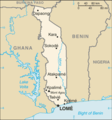Togo Cia Wfb Map - Mapsof.Net Map