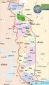 Togo Political Map - Mapsof.Net Map