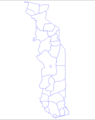 Togo Prefectures - Mapsof.Net Map