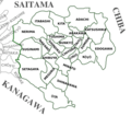 Tokyospecialwardsmap - Mapsof.Net Map