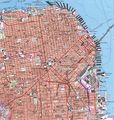 Topographic City Map San Francisco - Mapsof.Net Map