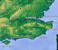 Topographic Map of London - Mapsof.Net Map