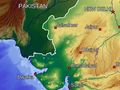Topographic Map of Rajasthan - Mapsof.Net Map