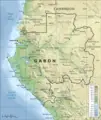 Topographic Map of Gabon En - Mapsof.Net Map