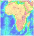 Topology Map of Africa From Usgov Usgs - Mapsof.net