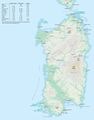 Travel And Transport Map Sardinia - Mapsof.Net Map