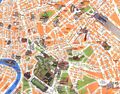 Travel Map Rome - Mapsof.Net Map
