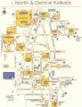 Travel Map of Central Kolkata - Mapsof.Net Map