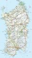 Travel Map of Sardinia - Mapsof.Net Map
