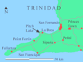 Trinidad Pitch Lake Eng - Mapsof.Net Map