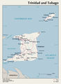 Trinidad Tobago Political Map - Mapsof.Net Map