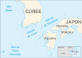 Tsushima And Korea Straits Fr - Mapsof.Net Map