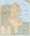 Tunisia Relief Map - Mapsof.net