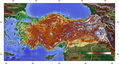 Turkey Topo - Mapsof.net