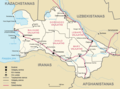 Turkmenija - Mapsof.Net Map