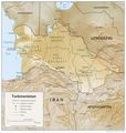 Turkmenistan 1994 Cia Map - Mapsof.Net Map