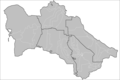 Turkmenistan Districts - Mapsof.Net Map
