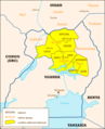 Ugandan Districts Affected By Lords Resistance Army - Mapsof.Net Map