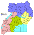 Ugandaregionslegend - Mapsof.Net Map