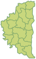 Ukraine Oblast Ternopil Rajon Blank - Mapsof.Net Map