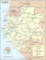 Un Gabon - Mapsof.Net Map
